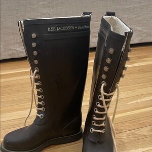 Ilse Jacobsen Women's Brown  Lace-Up Boots